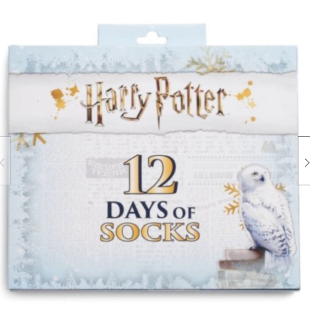 HARRY POTTER 12 Days of Socks NEW in Box! Gift